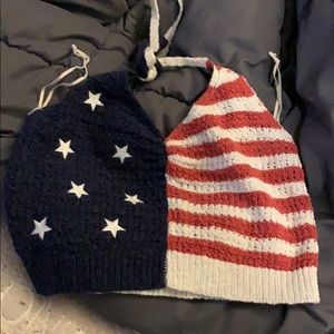 American flag tube top.